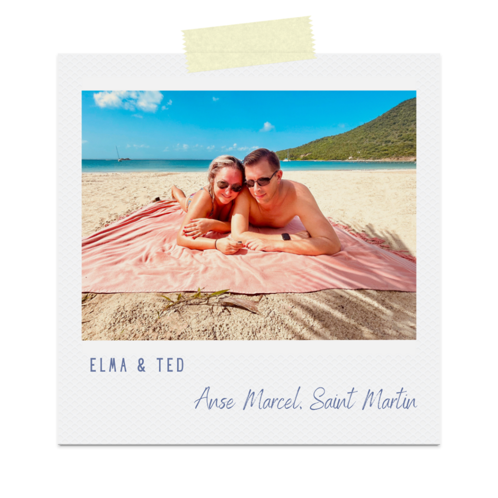 Elma and Ted at Anse Marcel Saint Martin on All Things Sint Maarten