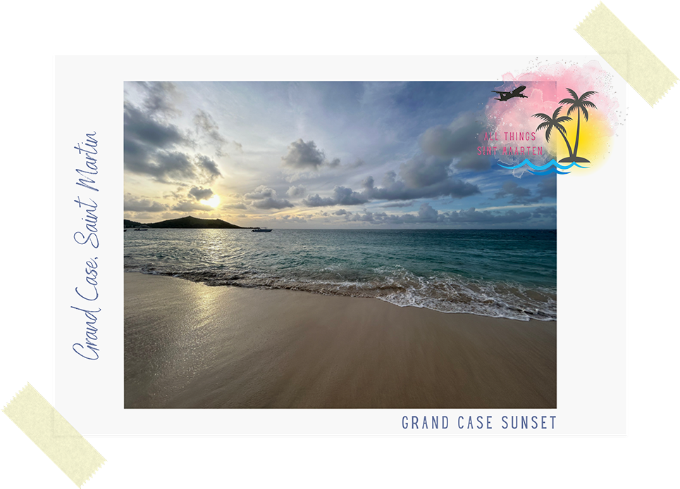 Photo of an Amazing sunset at Grand Case, Saint Martin on All Things Sint Maarten