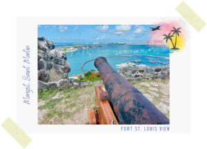 Photo of the Marigot Marina view in Saint Martin, taken from Fort St. Louis on All Things Sint Maarten